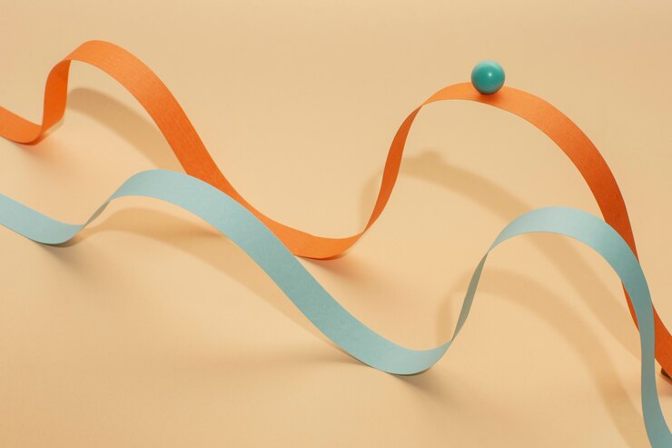 Photo Gratis high angle ribbons and ball arrangement