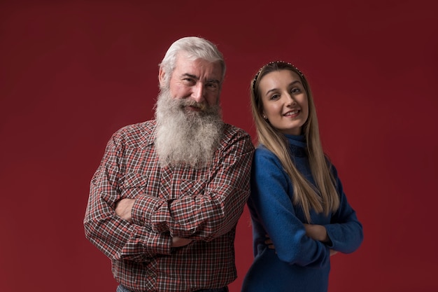 Hija y padre en el día del padre