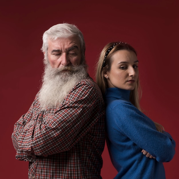 Hija y padre en el día del padre