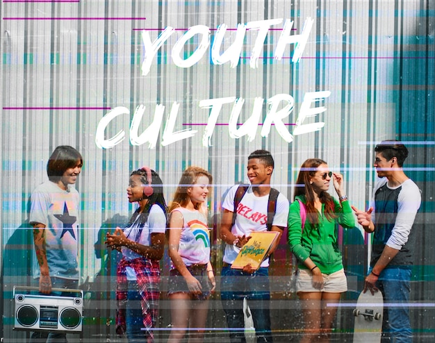 Foto gratuita hipster freedom youth teenager graphic word