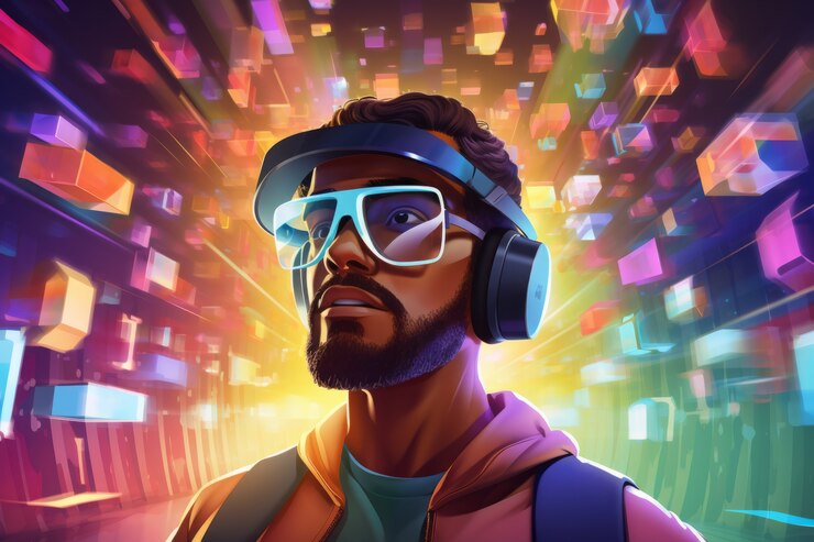 Foto gratuito hombre de dibujos animados con gafas