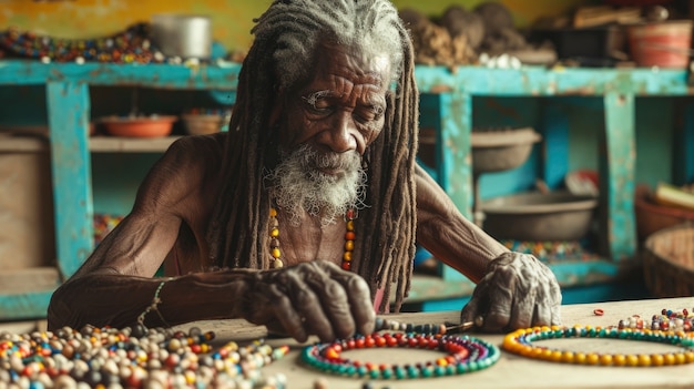 Hombre con dreads que representan el movimiento rastafari