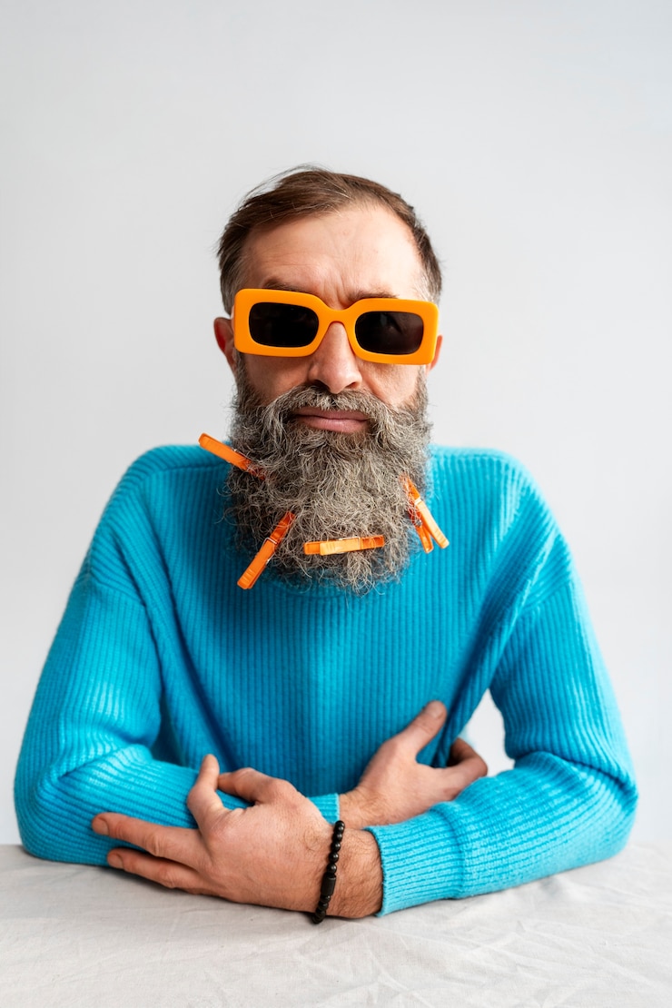 Foto gratuito hombre de edad mediana posando en el estudio