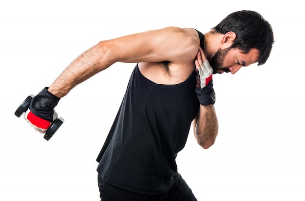 Hombre equipo de cuidado masculino de gran alcance