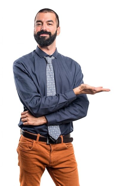 Hombre, presentación, algo