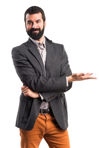 Hombre, presentación, algo