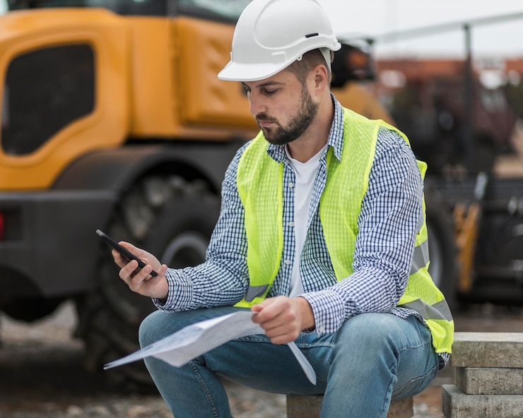Foto gratuito hombre de tiro medio mirando el teléfono