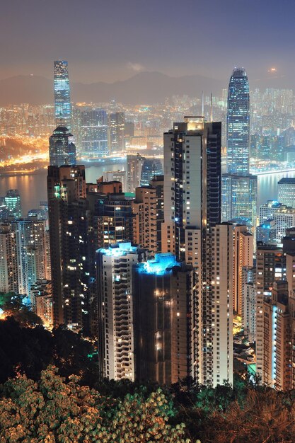 Hong Kong por la noche