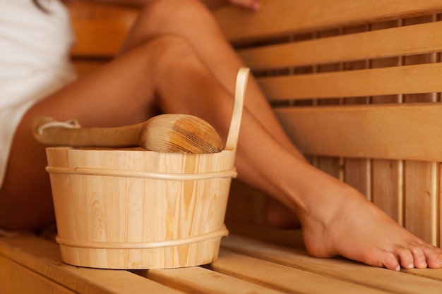 Hora de relajarse en la sauna