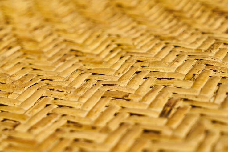 Foto gratuito horizontal de mimbre textura geométrica hay gente
