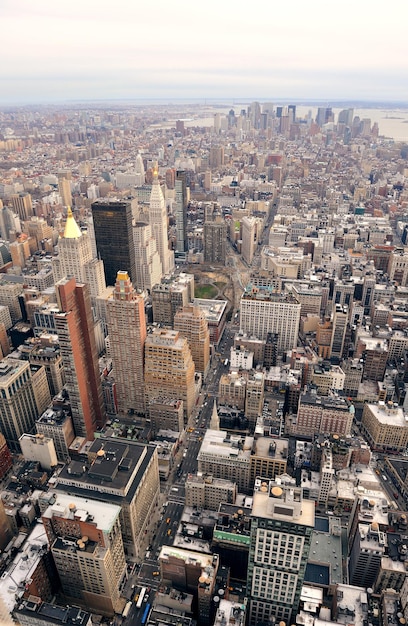 Horizonte del centro de Manhattan de Nueva York