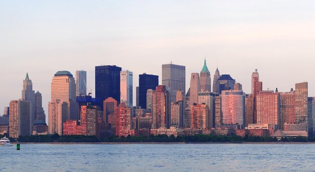 Horizonte del centro de Manhattan de Nueva York