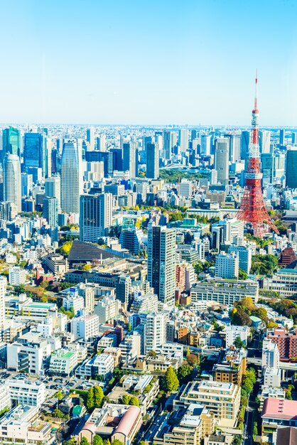 Horizonte del paisaje urbano de Tokio