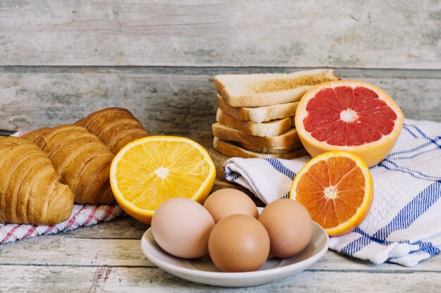 Huevos y productos de pastelería