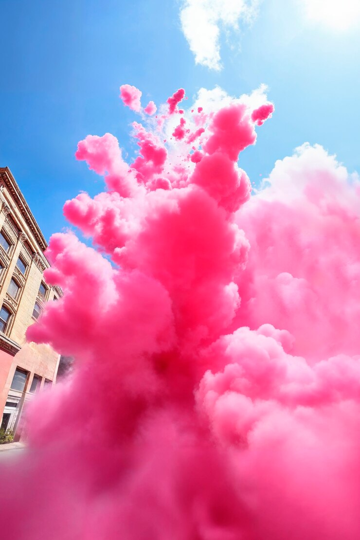 Foto gratuito humo de colores fotorrealistas