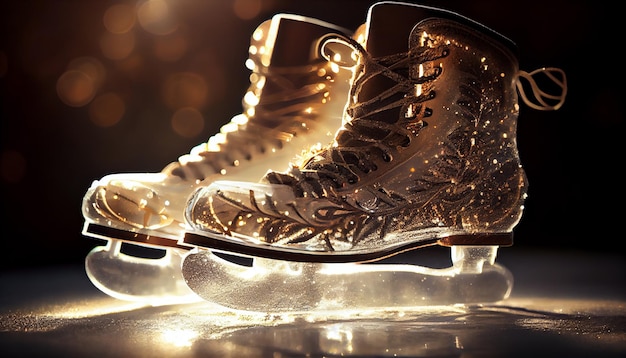 IA generativa de patinaje sobre hielo para deportes de invierno