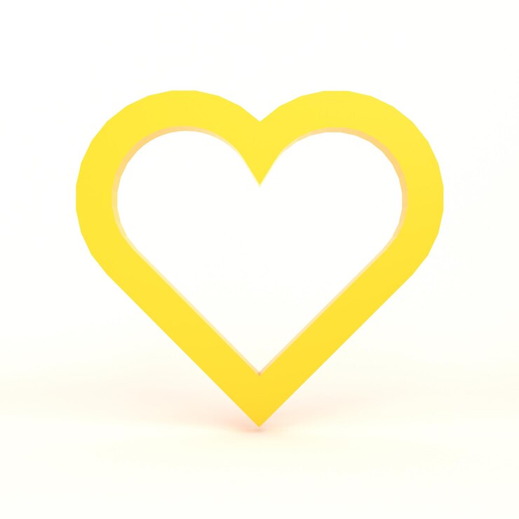 Foto gratuito icono de corazón en la parte delantera con fondo blanco.