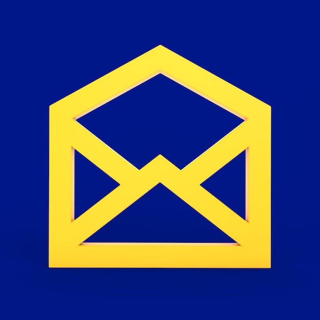 Icono de correo en la parte delantera