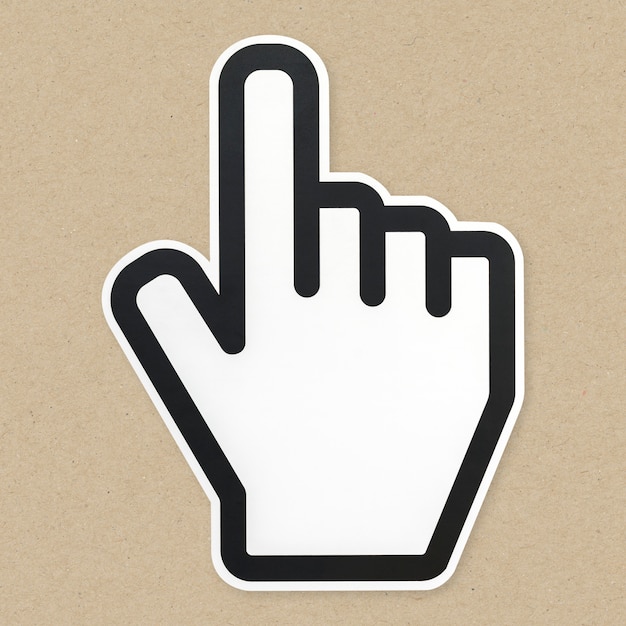 Icono de cursor de flecha de computadora aislado
