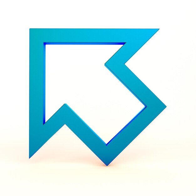 Icono del cursor en la parte delantera