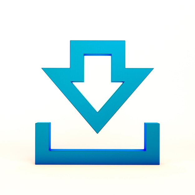 Ícono de descarga Lado frontal