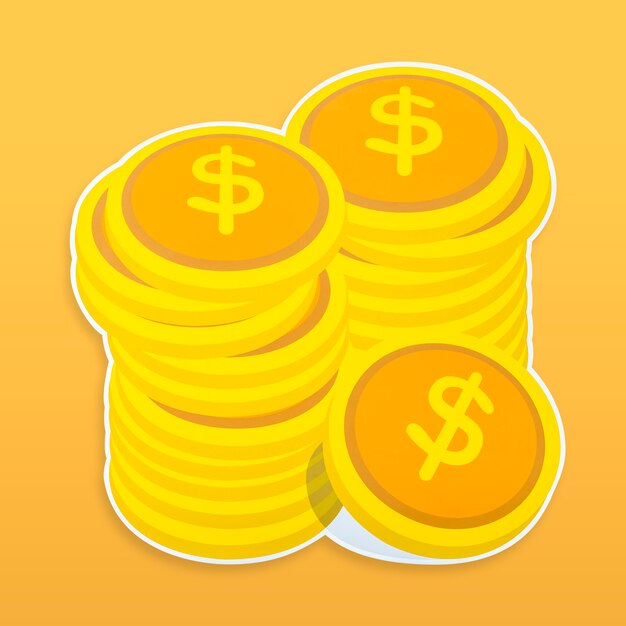 Icono de dinero aislado