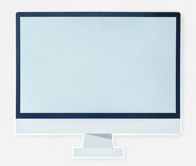 Icono de monitor de la computadora moderna aislado