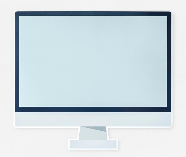 Icono de monitor de la computadora moderna aislado