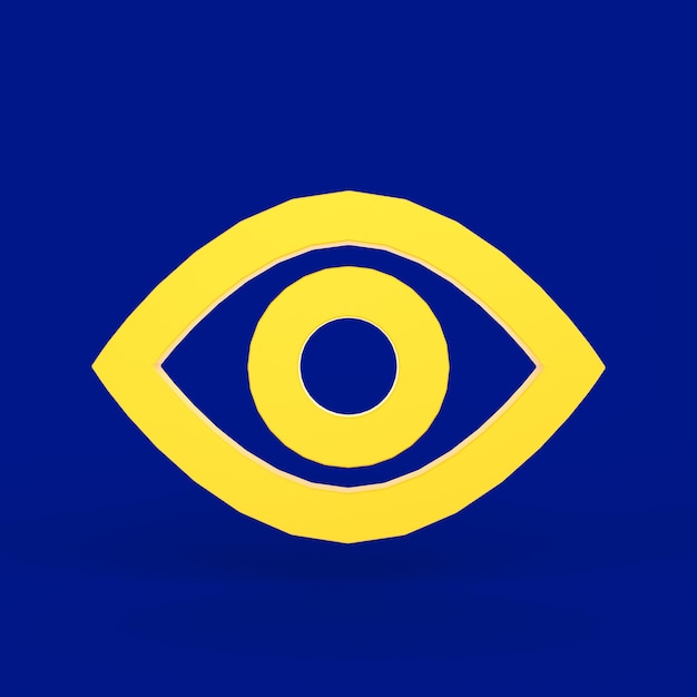 Icono de ojo en la parte delantera
