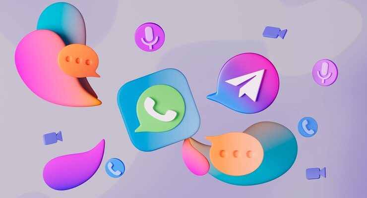 Foto gratuito iconos de comunicación y redes sociales