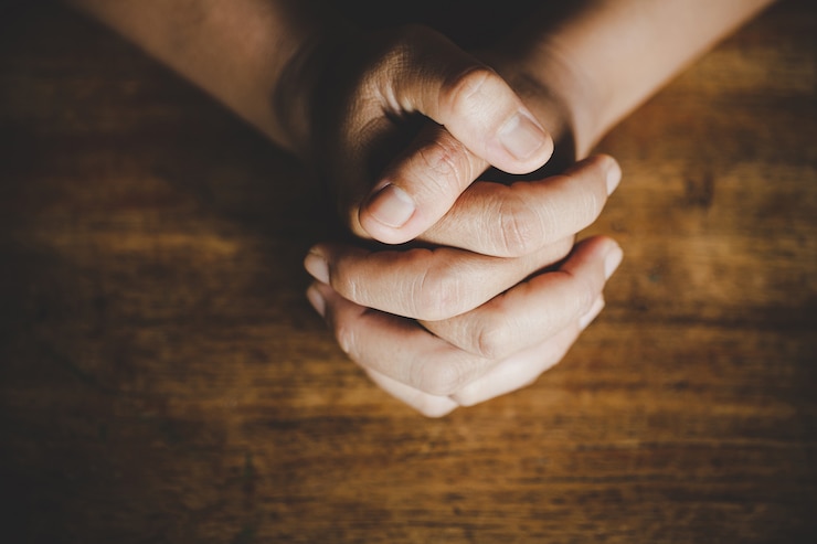 Foto gratuito ideas religiosas, rezando a dios