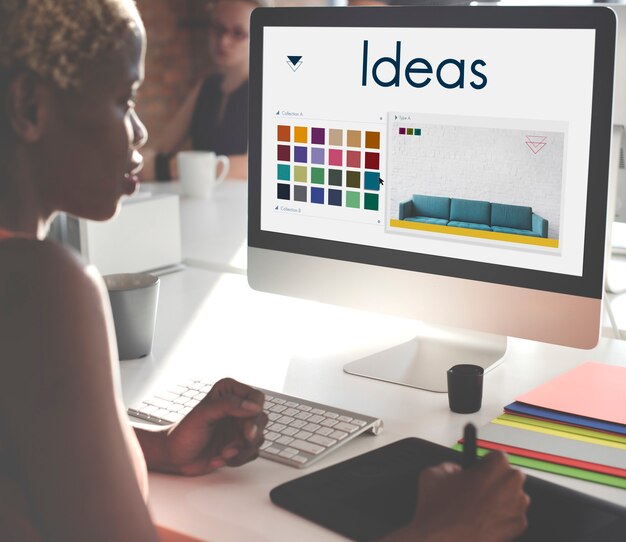 Las ideas sean el concepto de logotipo de diseño de inspiración creativa