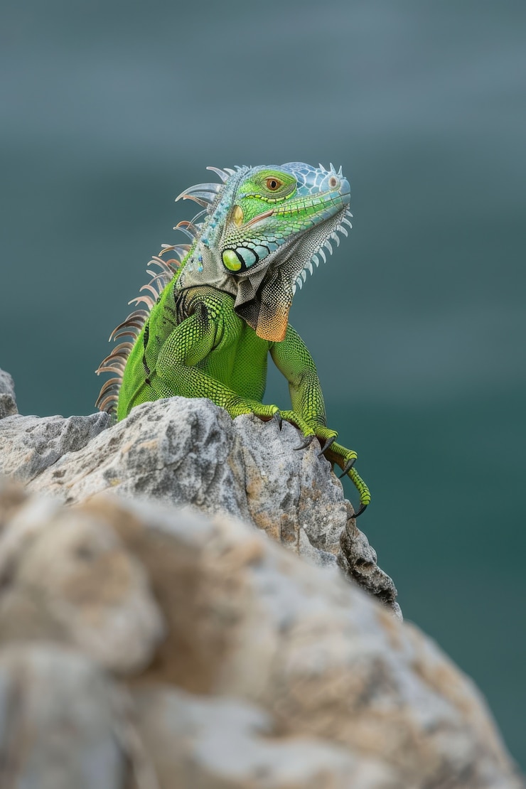 Foto gratuito iguana de cerca en la naturaleza