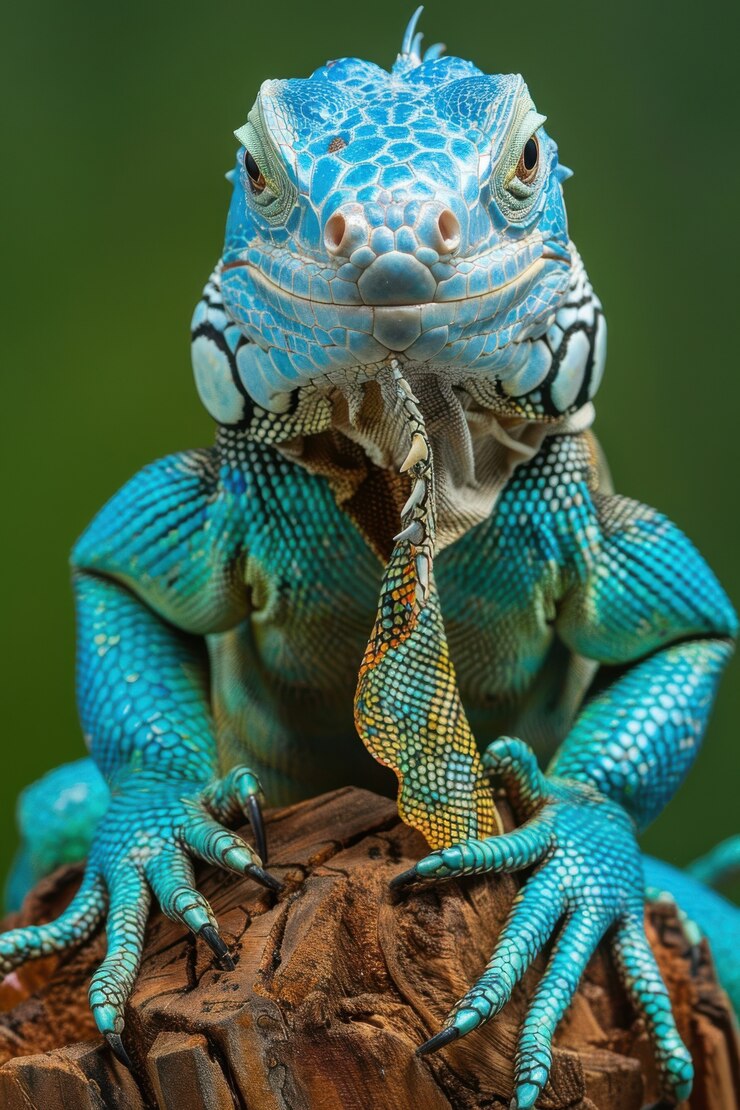 Foto gratuito iguana de cerca en la naturaleza