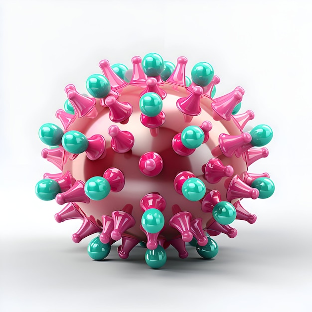 Foto gratuita ilustración 3d del coronavirus 2019ncov