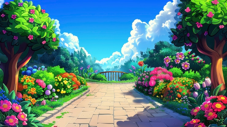 Foto gratuito ilustración en 3d del jardín botánico