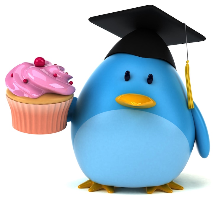 Foto gratuito ilustración 3d de pájaro azul