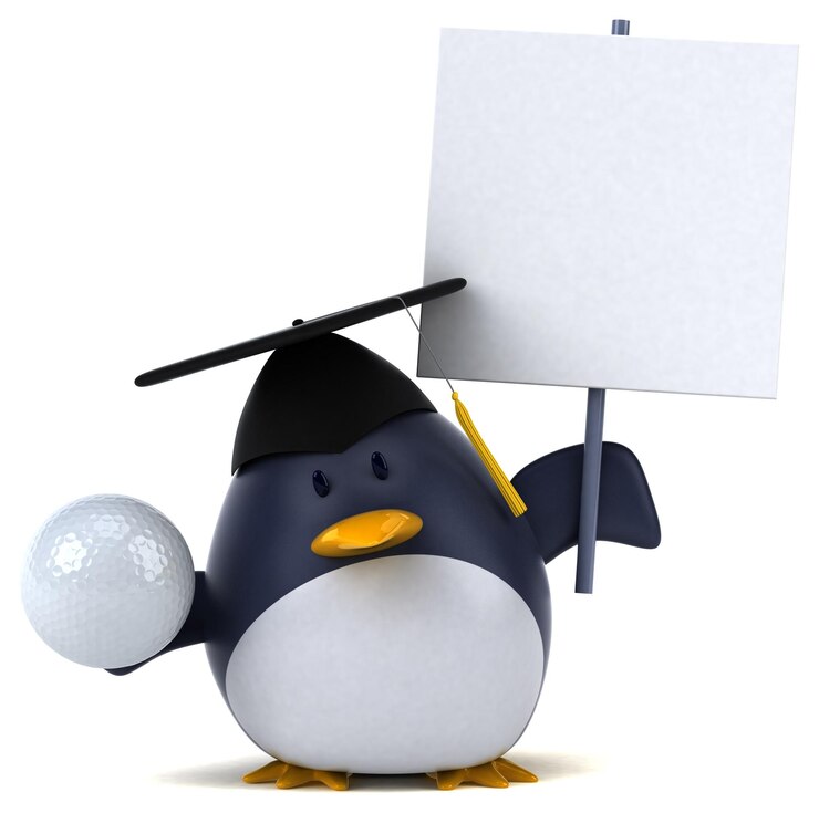 Foto gratuito ilustración 3d de pingüinos divertidos
