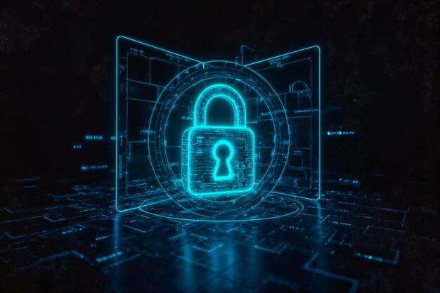 Ilustración de la ciberseguridad