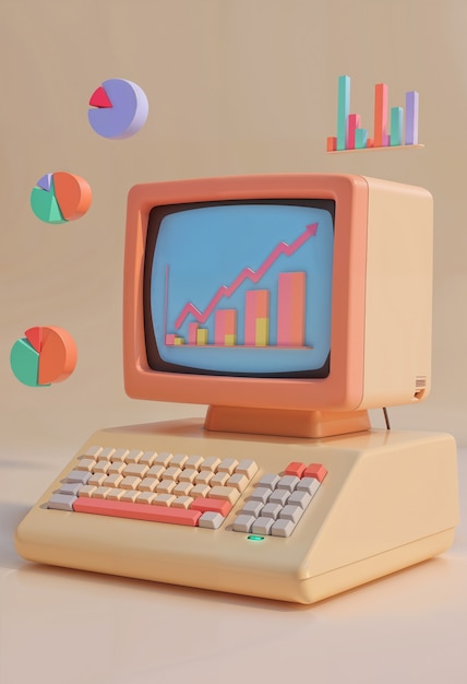 Ilustración por computadora de gráficos en 3D