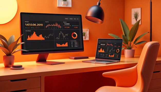 Ilustración por computadora de gráficos en 3D