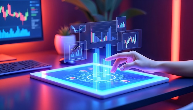 Ilustración por computadora de gráficos en 3D