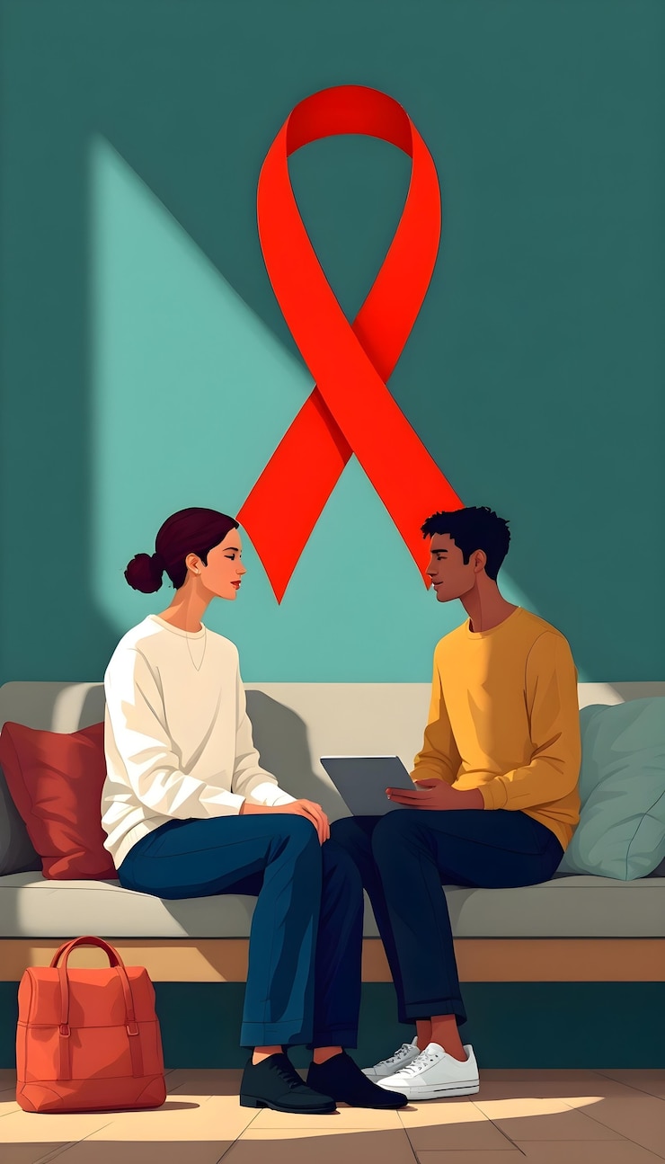 Foto gratuito ilustración para la concienciación sobre el día mundial de la sida