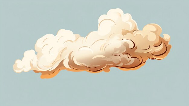 Ilustración de dibujos animados de humo