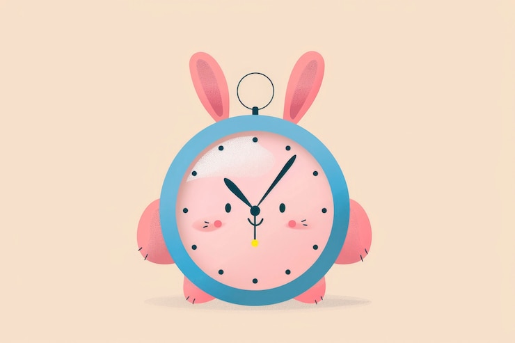 Foto gratuito ilustración de dibujos animados de reloj