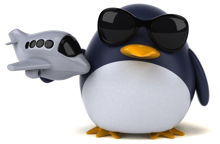 Foto gratuito ilustración divertida del pingüino 3d