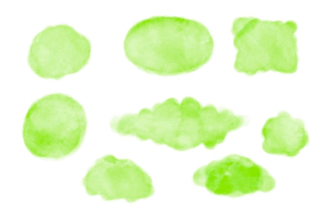Ilustración de fondo de acuarela de naturaleza verde abstracta Alta resolución Foto gratis
