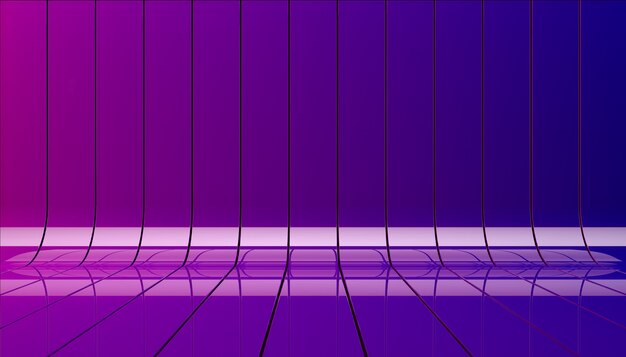 Ilustración de fondo de cintas azul y violeta. Etapa de fondo como plantilla para su escaparate.
