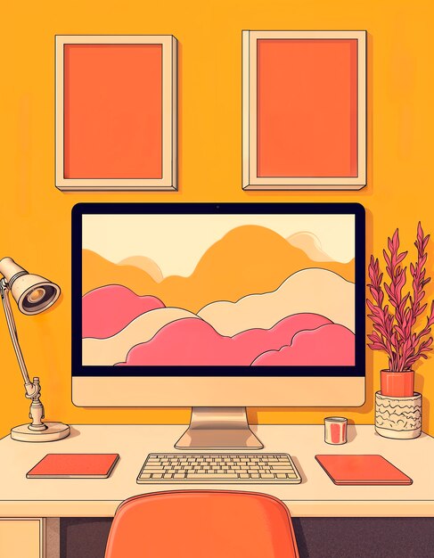 Ilustración de garabateo por computadora
