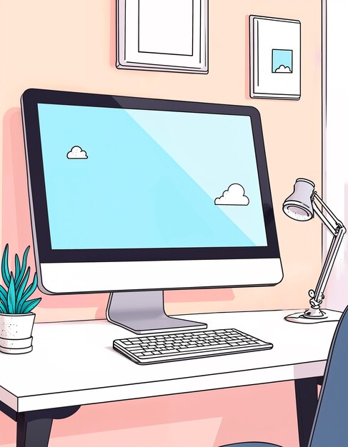 Ilustración de garabateo por computadora